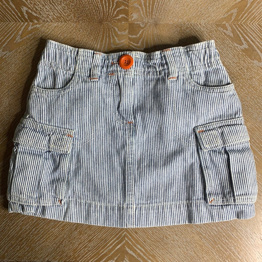 MINI BODEN Striped Nautical Little Girl Skirt 5-6 Years